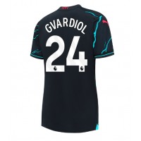 Manchester City Josko Gvardiol #24 Tredje Tröja Kvinnor 2023-24 Korta ärmar